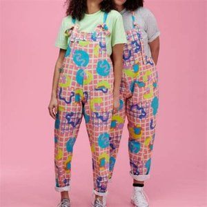 Lucy & Yak Original Organic Twill Dungarees in Limited Edition Zachary Print